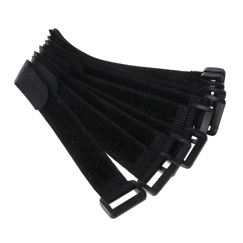 10 Pcs/Set Fishing Rod Strap Fixing Belt Sticker Elastic Universal Pole Ti