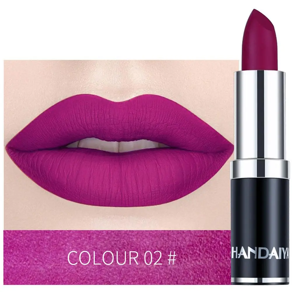 Handaiyan Matte Lippenstift Waterdicht Gehydrateerd Fluweel Hot Lip Make-Up Mode Kleur Lippenstift Vrouwen Gloss Populair Selling S E0g3