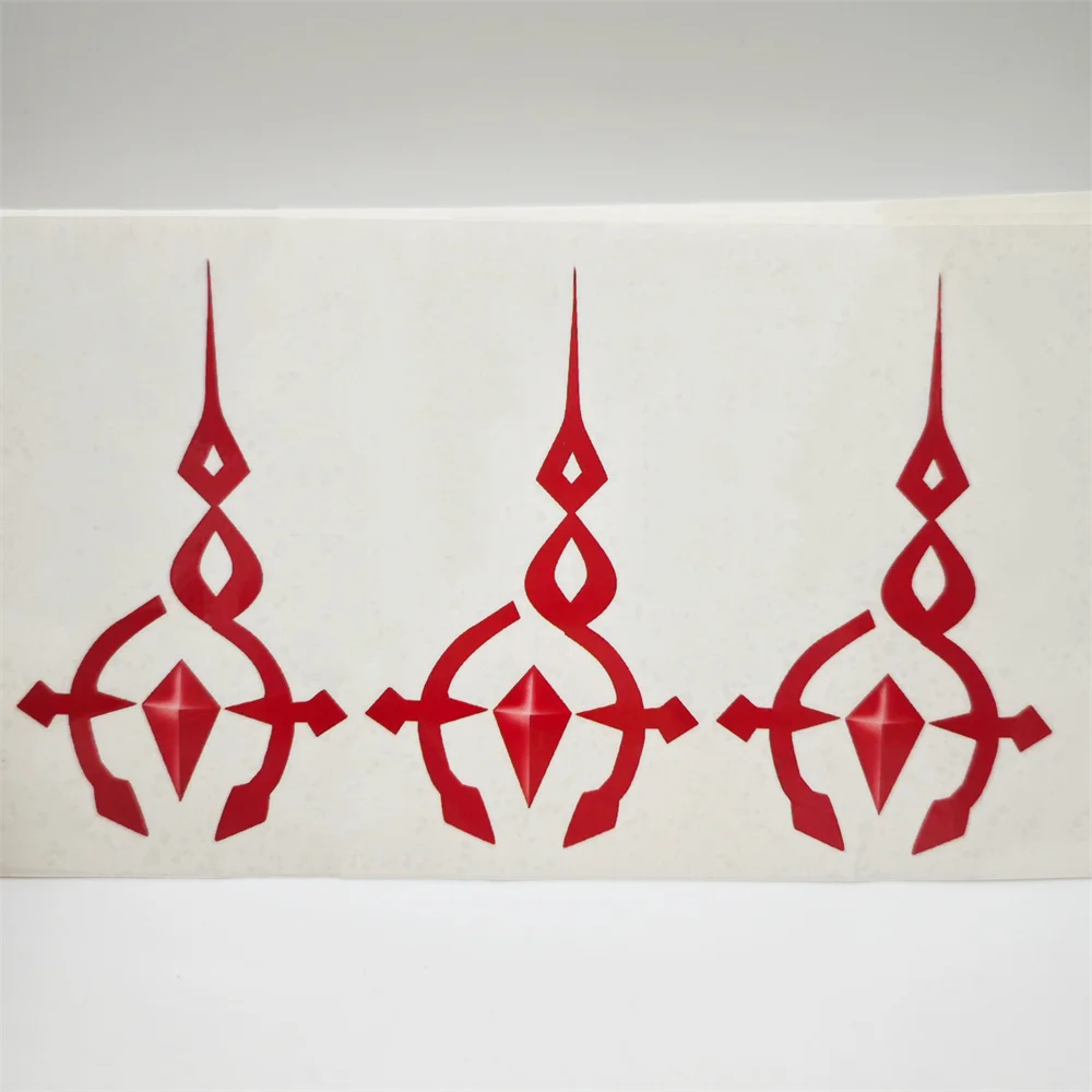 Spiel Honkai: Star Rail Anaxagoras Cosplay Wasserdicht Temporäre Aufkleber Rot Fake Tattoo Halloween Papier Zubehör Körperkunst