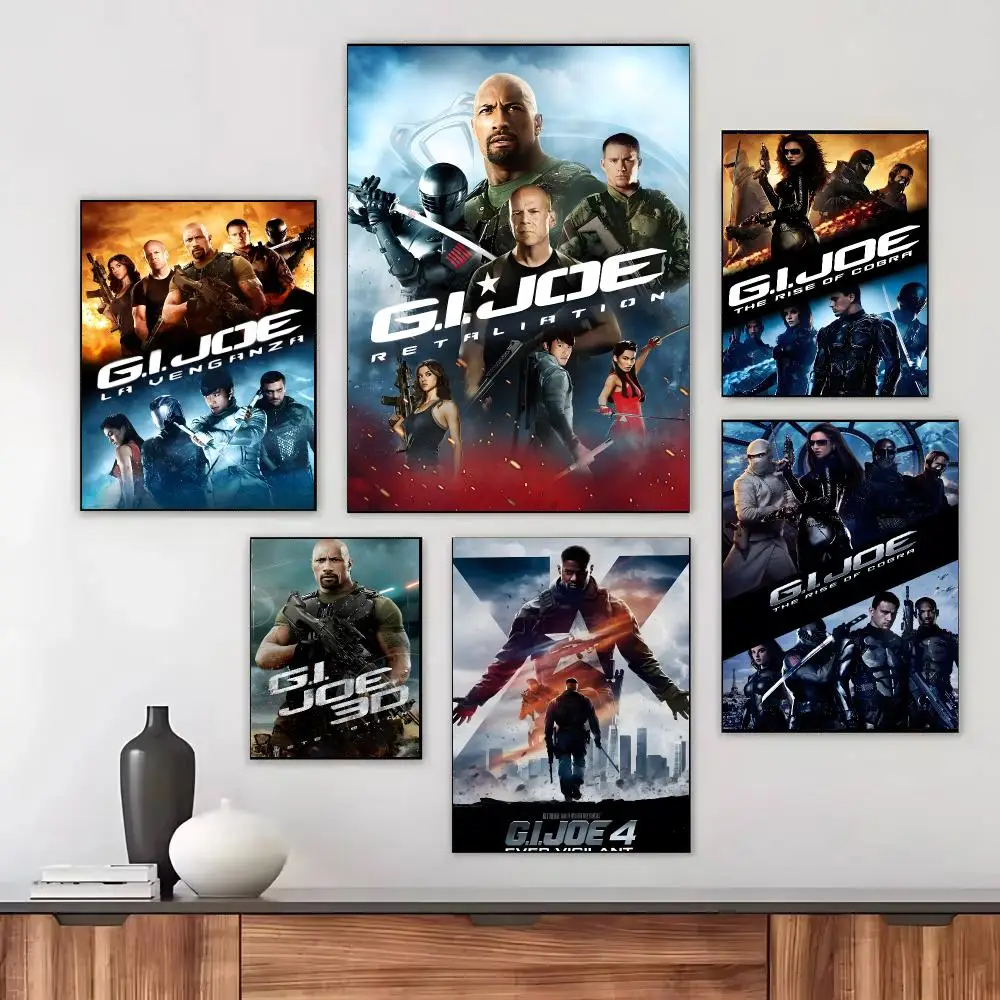 G.I. Joe Movie Poster Moisture-proof Self-adhesive Decor Living Room Bedroom Party Bar Fade-resistant