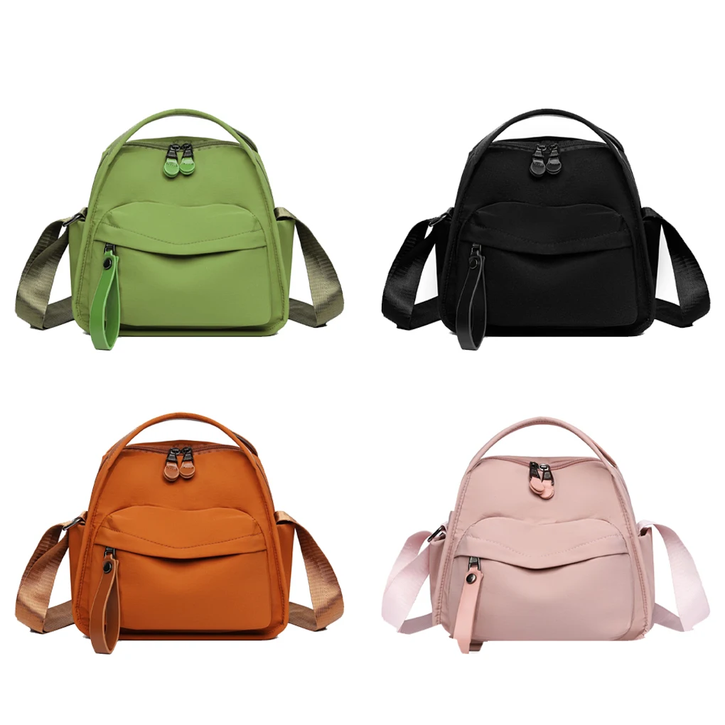 

Женская сумка через плечо, однотонная сумка на плечо, повседневная сумка-тоут с застежкой-молнией, простая сумка-мессенджер для ежедневного использования