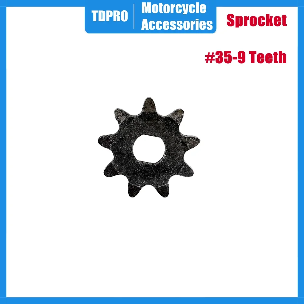 TDPRO Universal 9 Teeth #35 Front Sprocket Motor Sprockets H Bore For MIni Bike Go Kart ATV Electric Scooter