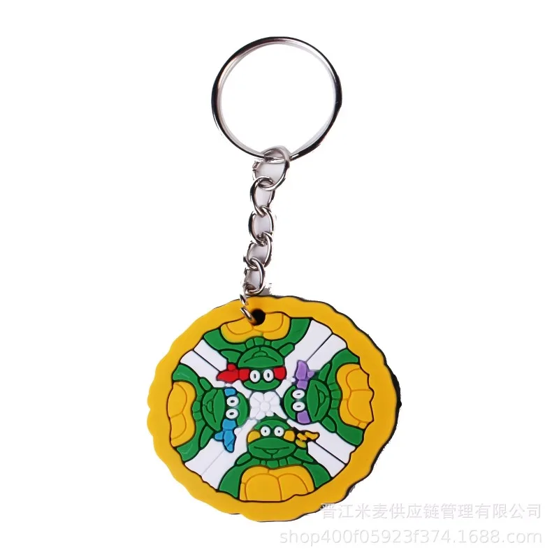 Ninja Turtle PVC Schlüsselanhänger Halsketten Anhänger Kleidung Zubehör Puppe Auto Schlüsselanhänger Anhänger Niedliche Schultasche Anhänger Zubehör