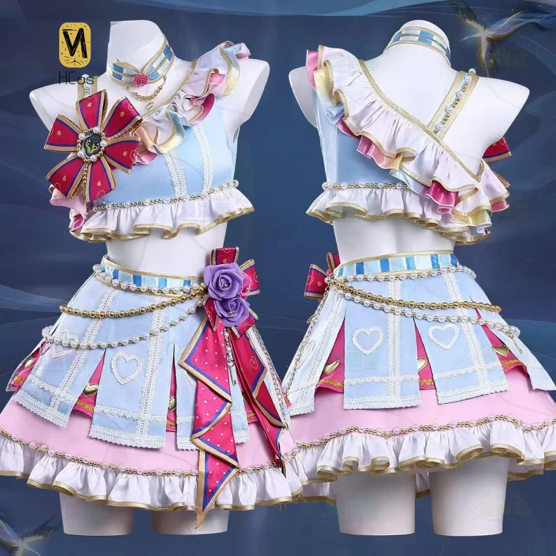 

Aikatsu! Hoshimiya Ichigo/Kiriya Aoi Cosplay Costume Women Lolita Dress Lovely Uniform Halloween Party Role Play Outfit Women