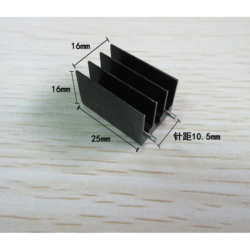 Radiator elektronik paduan aluminium 16*16*20/25mmTO-220 triode