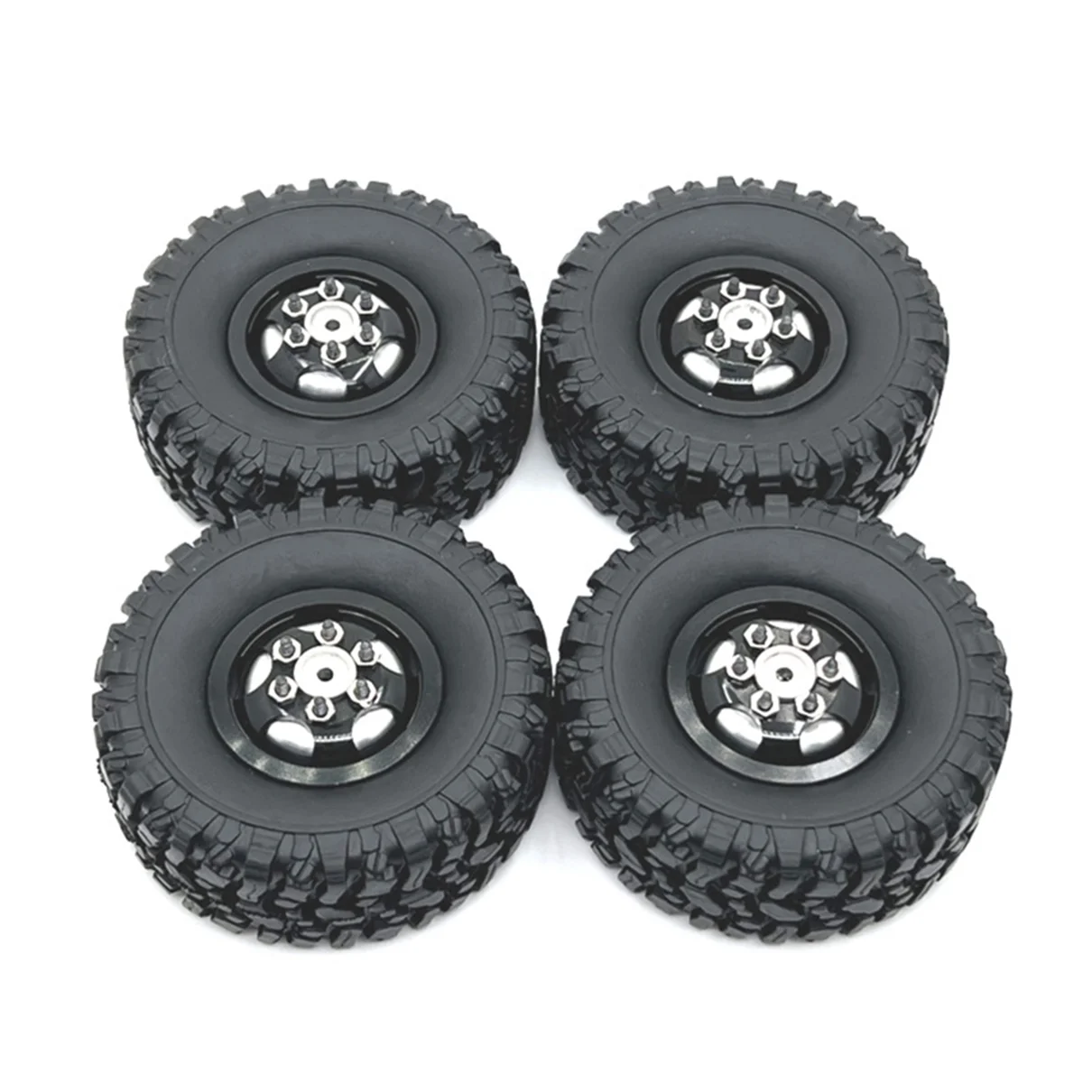 4Pcs Replace Tire Wheel for MNMODEL 1/12 MN82 LC79 MN78 D90 D91 D96 99S for WPL 1/16 Full Series RC Car Parts B