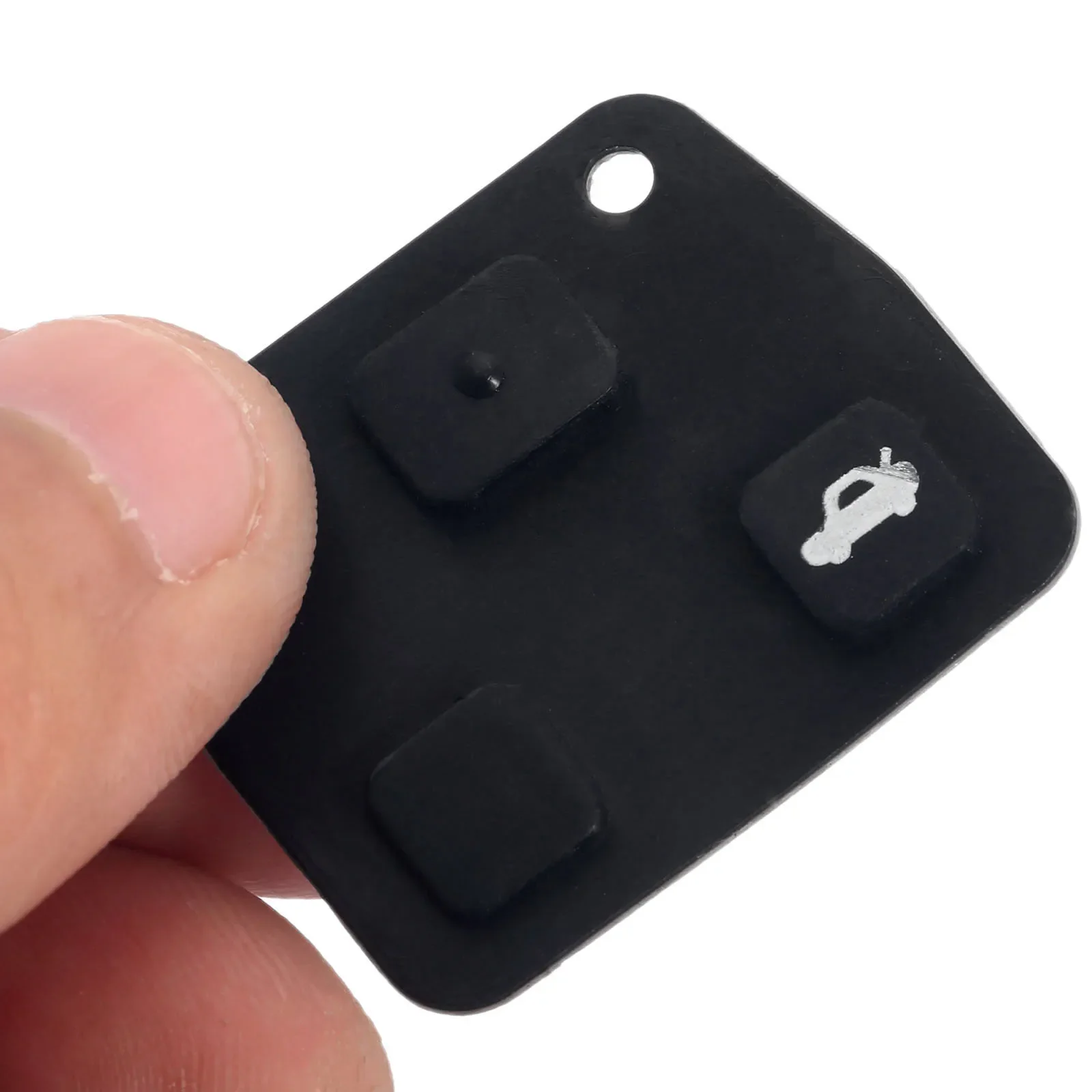 1Pc Durable 3 Buttons Car Keyless Entry Remote Key Fob Repair Switch Rubber Pad Replacement for Toyota