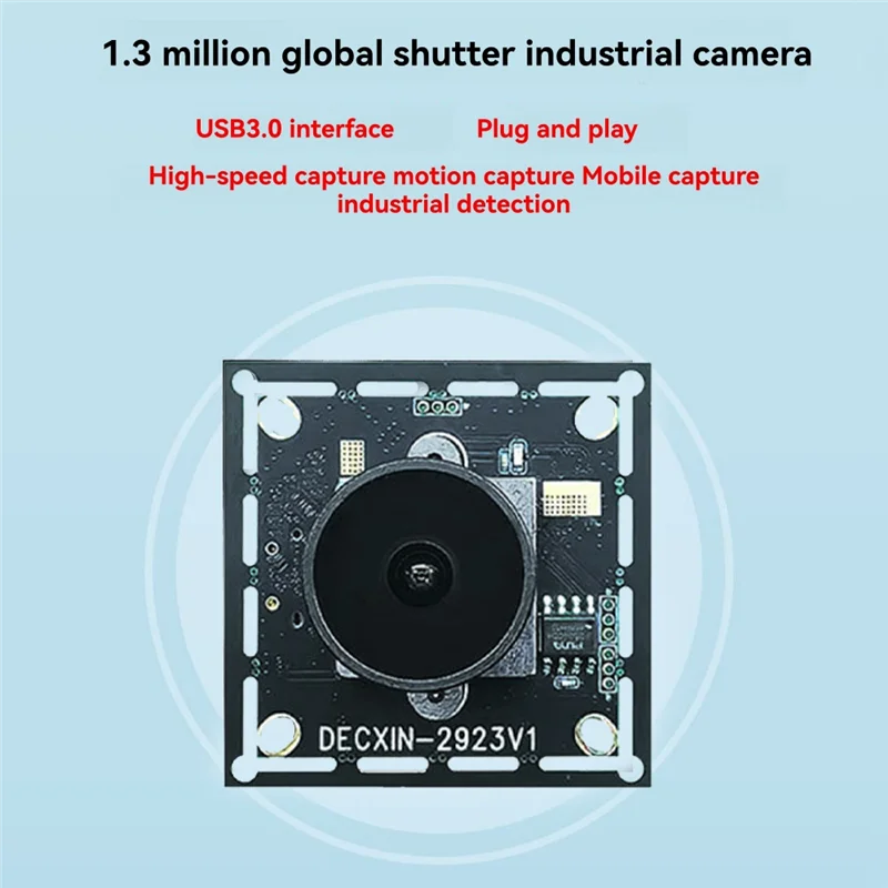

【CLEARANCE】USB3.0 Global Shutter Camera 1.3MP 150° Industrial Camera Module 400 Frames Driver-Free For WINXP/7 8 10 LINUX Androi