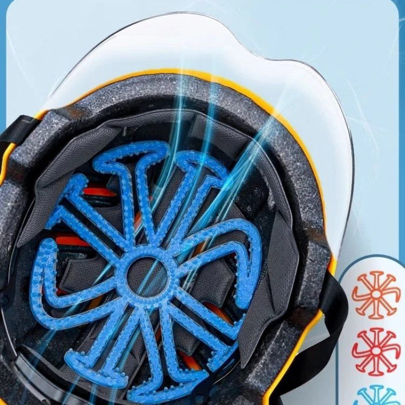 Almohadilla de silicona antideformación para casco de motocicleta, forro de ventilación transpirable, 4 colores