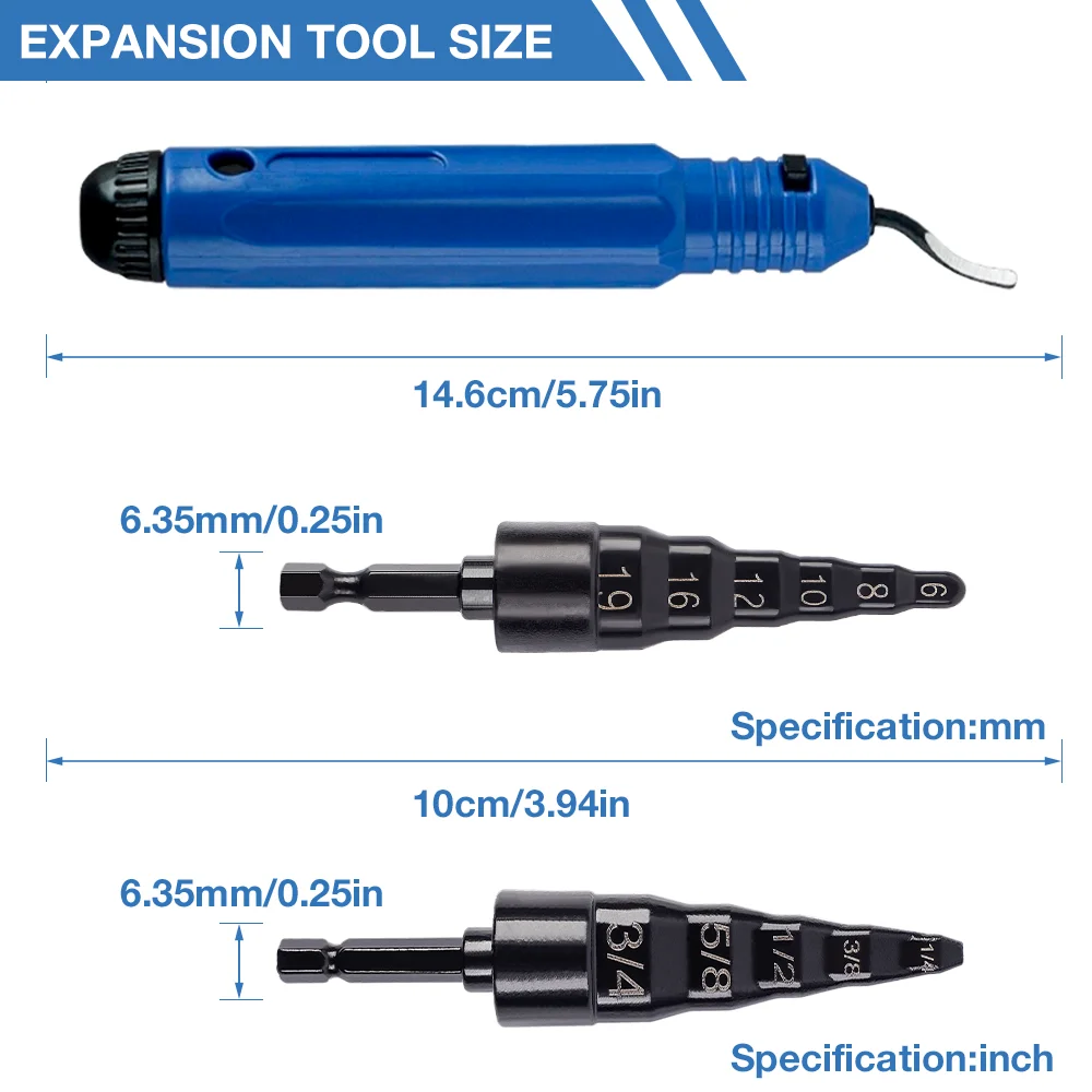 Air Conditioning Copper Pipe Expander, HVAC Repair Tools, Household Copper Pipe Expander, Pipe Expansion Tools, Swaging Tools