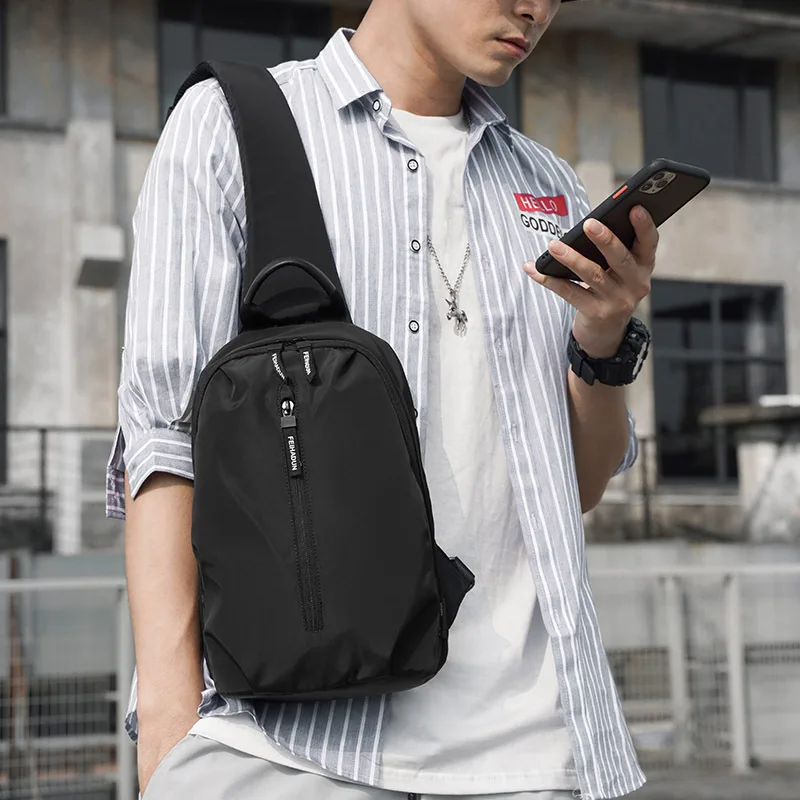 

2026 Fashionable Crossbody Bag for Men Business & Casual Large Capacity Portable Versatile Outdoor Waterproof Chest Bags