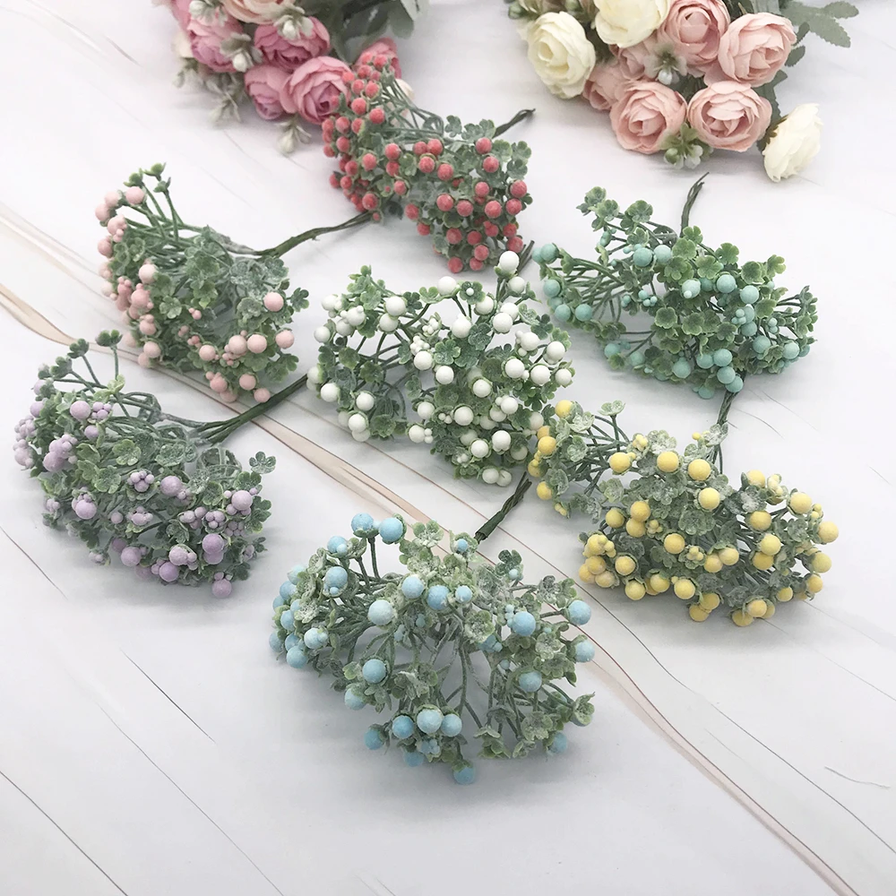 6 piece of diy accessory material artificial flower home decoration small foam ball wholesale material forest water spirit fruit