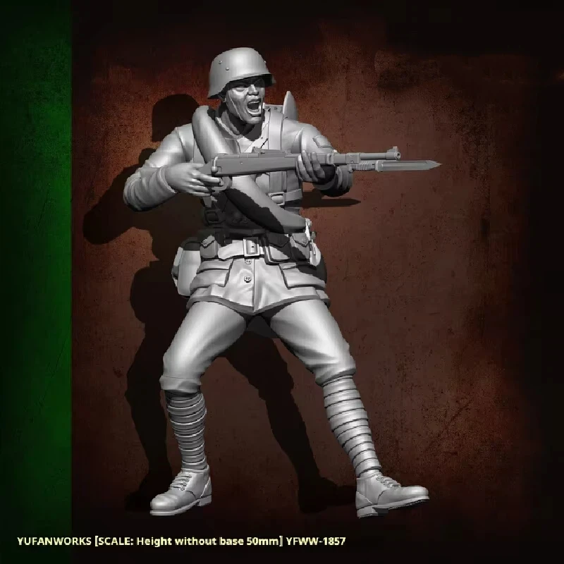 

1/24 Resin Model Figure National Army Soldiers Gk Micro Miniature 3d Printed White Model Toy Unassembled And Unpainted Kit
