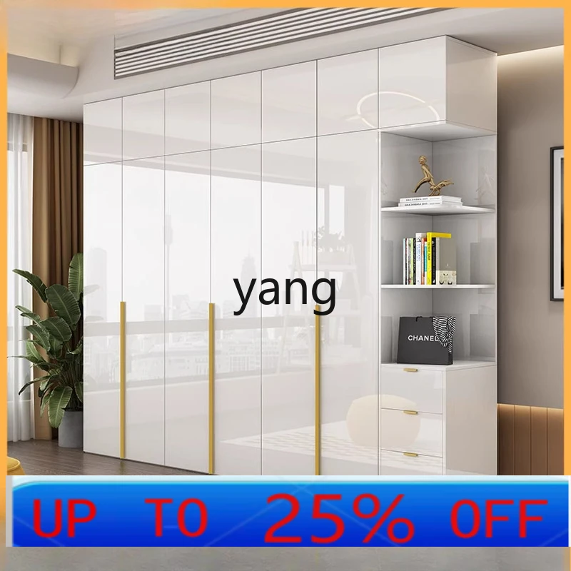 

LH bright wardrobe household bedroom swing door assembly and storage small apartment environmentally friendly wardrobe