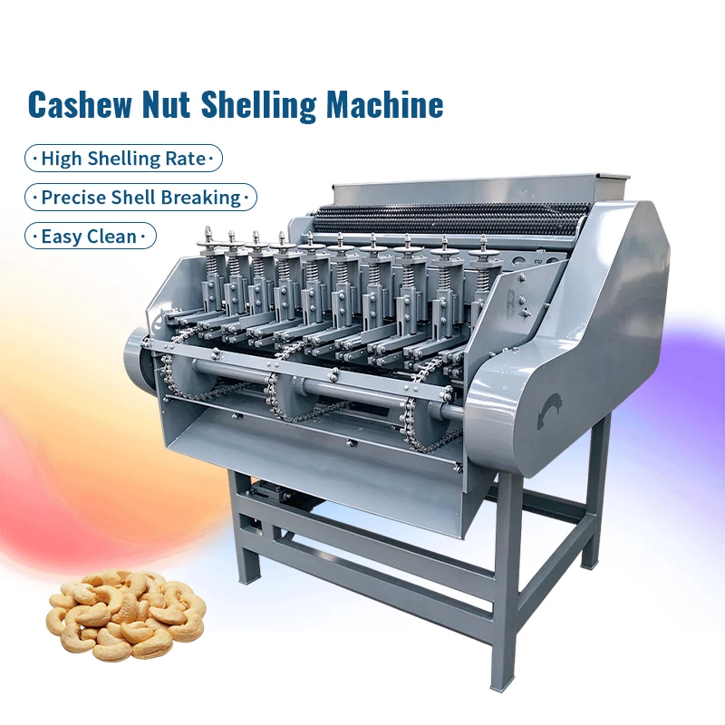 Large Capacity Cashew Nut Shelling Machine Replaceable Blades Easy Maintenance Continuous Throughput Industrial Grade Customized