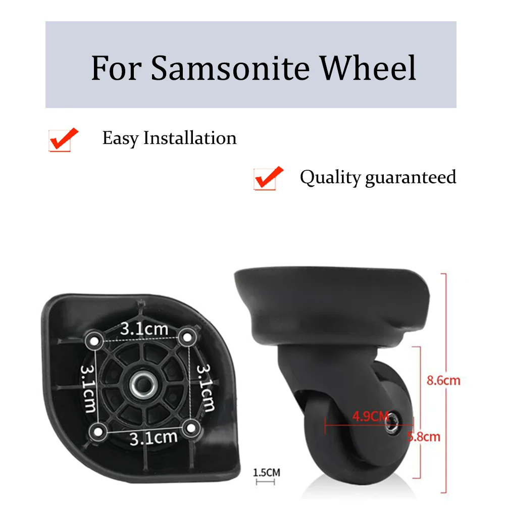 

Suitable For Samsonite For HINOMOTO Luggage Wheels Suitcase Accessories Repairing Pulley LT20-IN Universal Wheel Replacement