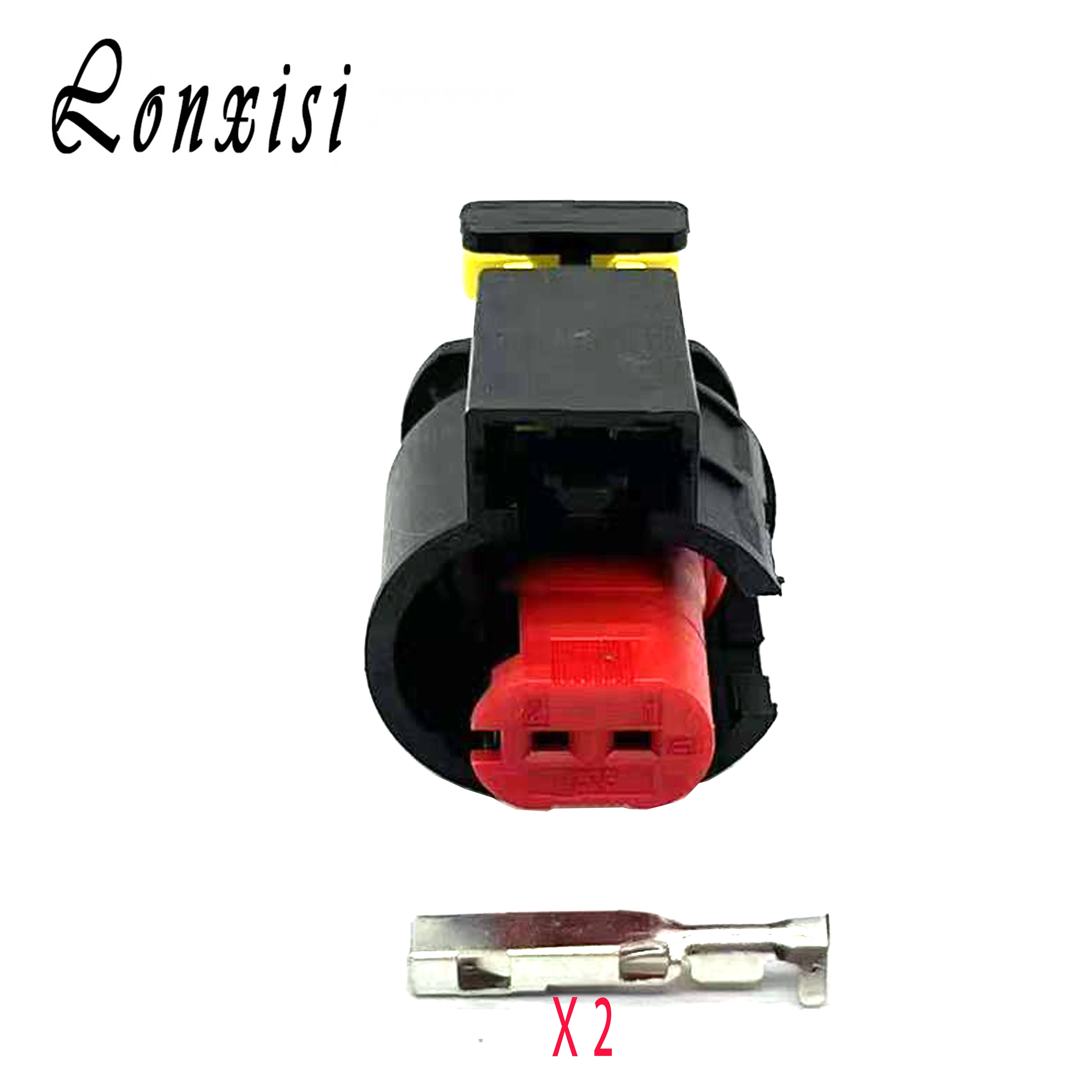 

1/5/10/20/50 Sets 2 Pin Automotive Connector 284556-1 VVT Plug The Electromagnetic Valve Socket For Buick Chevrolet Cruze