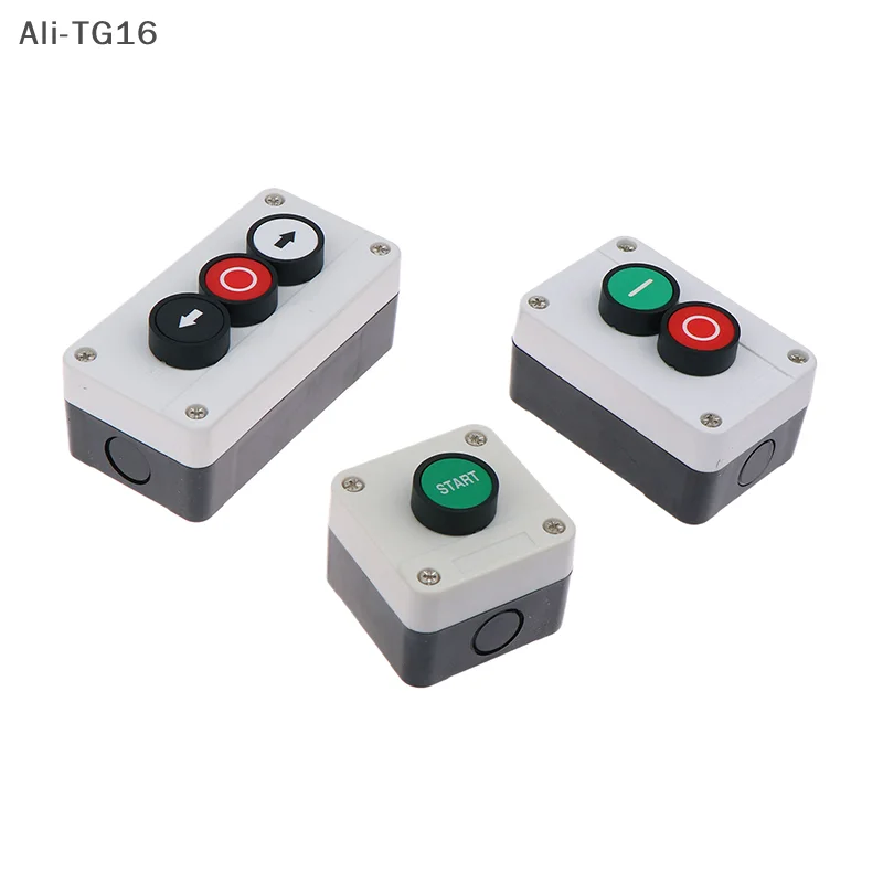 1 ピース緊急停止産業用制御ボタンボックス矢印記号付き CNC スタートストップ自己シール防水ボタンスイッチ