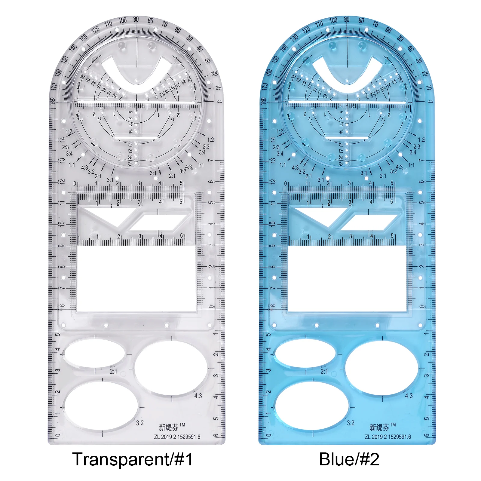 For School Office Architecture Supply Multifunctional Geometric Ruler Geometric Drawing Template Measuring Tool линейка школьная