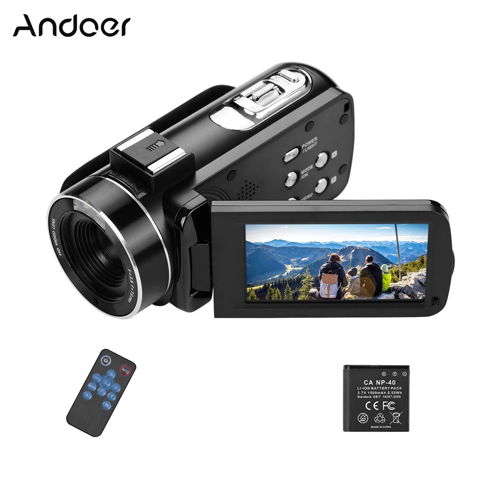 مُحَقِّق 4K DV احترافي: تقييم شامل لجهاز Andoer 4K Handheld DV مع شاشة IPS 3 بوصة ووظيفة التثبيت التلقائي