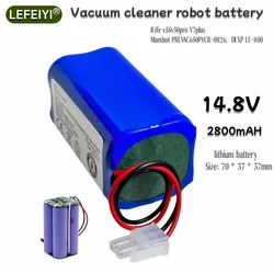 Robot vacuum cleaner battery ECOVACS iLife Chuwi Polaris 14.8V 2800 mAh 18650B4-4S1P-AAF-4, UR18650ZT-4S1P-AAF