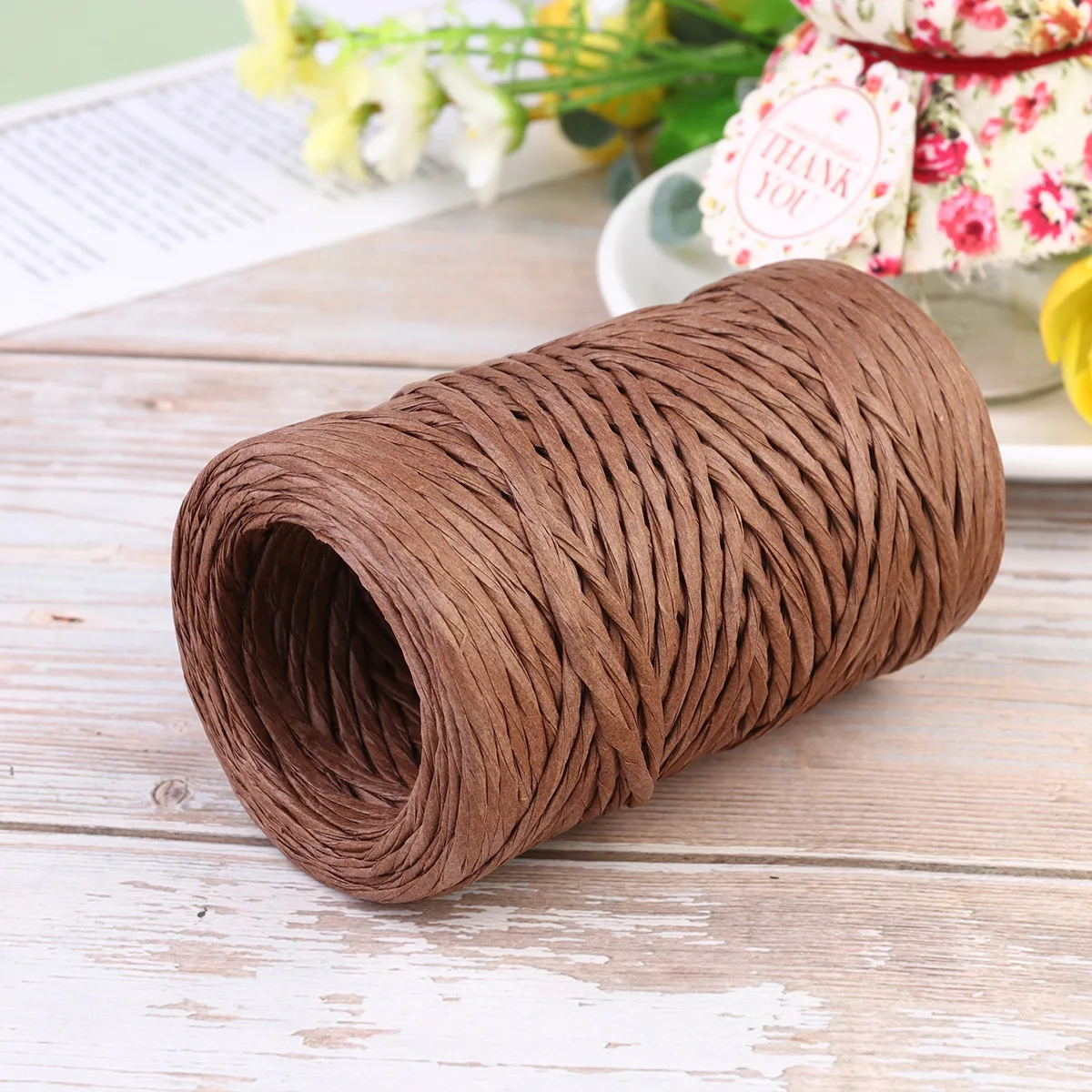 1 لفة 5000 سنتيمتر الأزهار الفن سلك حديد 50 متر طويلة ل زهرة Craft بها بنفسك الحرفية حديقة ديكور الحفلات زهرة ملزمة هدية التفاف حبل Diy بها بنفسك هدية #4