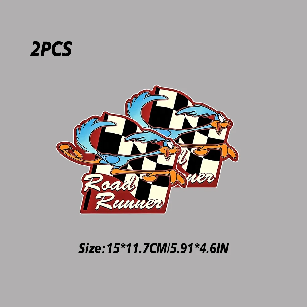 ملصق سيارة ROAD RUNNER Wile E. Coyote الأمريكي الكرتوني، دراجة نارية، سيارة، ATV، ملصق مقاوم للماء
