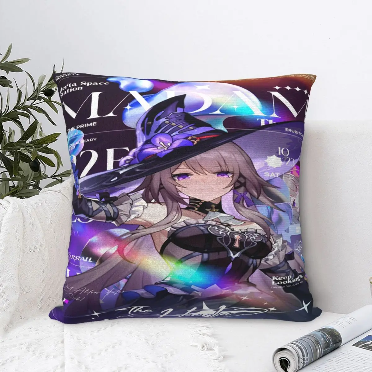 

Honkai: наволочка с принтом Star Rail, чехол для подушки с рисунком аниме, наволочка, теплые украшения для дивана, квадратный, разные размеры