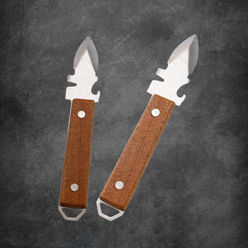 Thickening Stainless Steel Oyster Knife Simple Household Scallop Oyster Shell Opener Commercial Multifunction Shell Prying Tools