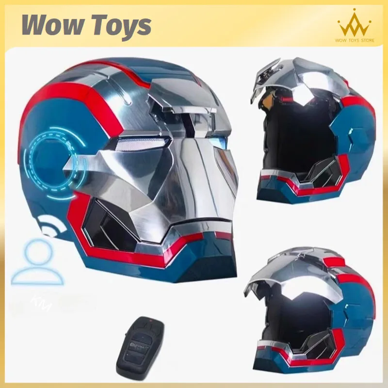 The Avengers Iron Man Helmet Patriot Helmet Electric Robot Mask Wearable Voice Control Adult Full Face Cool Christmas Kids Toys