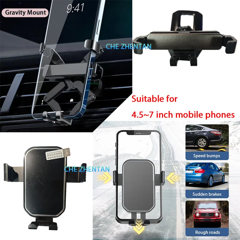 Picture 4: Car Mobile Cell Stand for Subaru Forester SK 2019~2022 2023 2024 Car Mount Air Vent Phone Bracket Gravity Holder Accessories