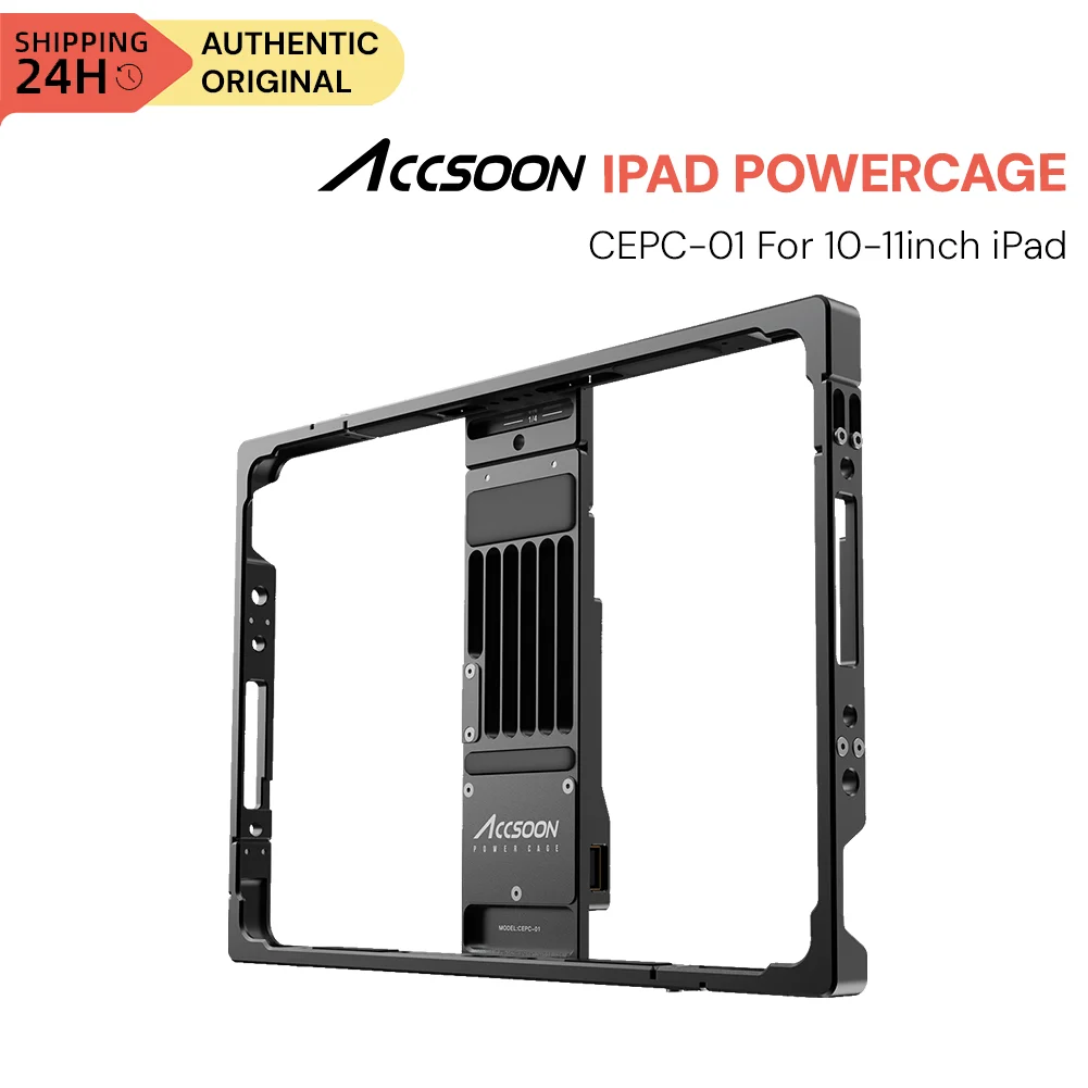 

ACCSOON PowerCage shell for lpad 7/8th air 3/4th 10.5 Inch Ipad Pro 11 Inch lpad Pro(1/2th) for Camera live streaming monitor