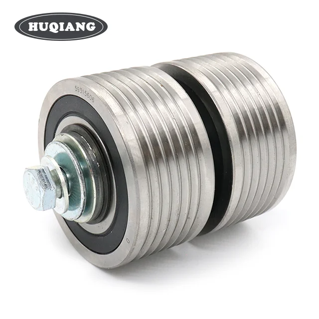 

MAF HQ Lift Spare Parts Elevator 3300 3600 Car Guide Wheel Reverse Rope Sheave Elevator Traction Steel Belt Wheel 57613299 /G05