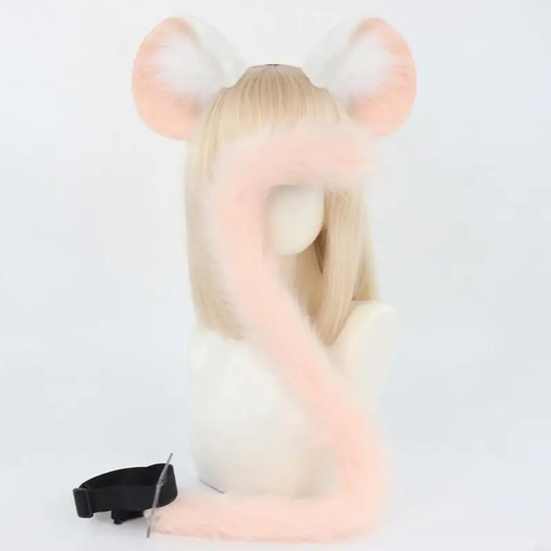 H58E Sexy Animal Mouse Ears Bandbands fausse fourrure Cats Cost Cosplays Costume souris
