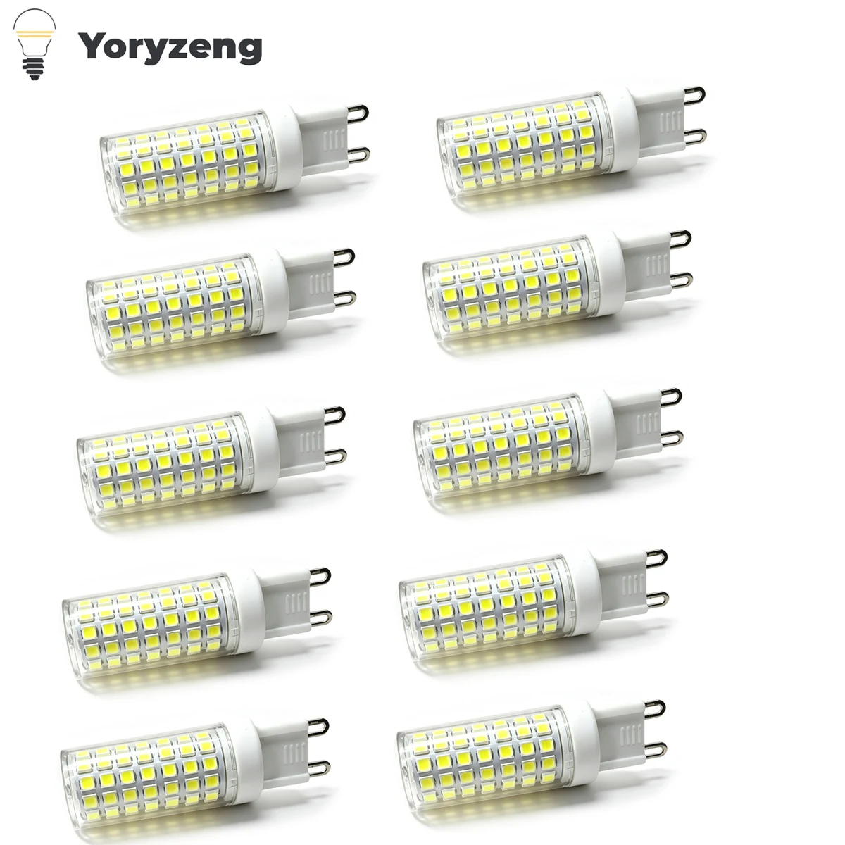 50Pcs Mini G9 Ceramic LED Bulbs Light Lamp 7W 9W 18W 20W 24W 2835 SMD Replace 100W Halogen 220V Lamps Home Chandelier Decoration