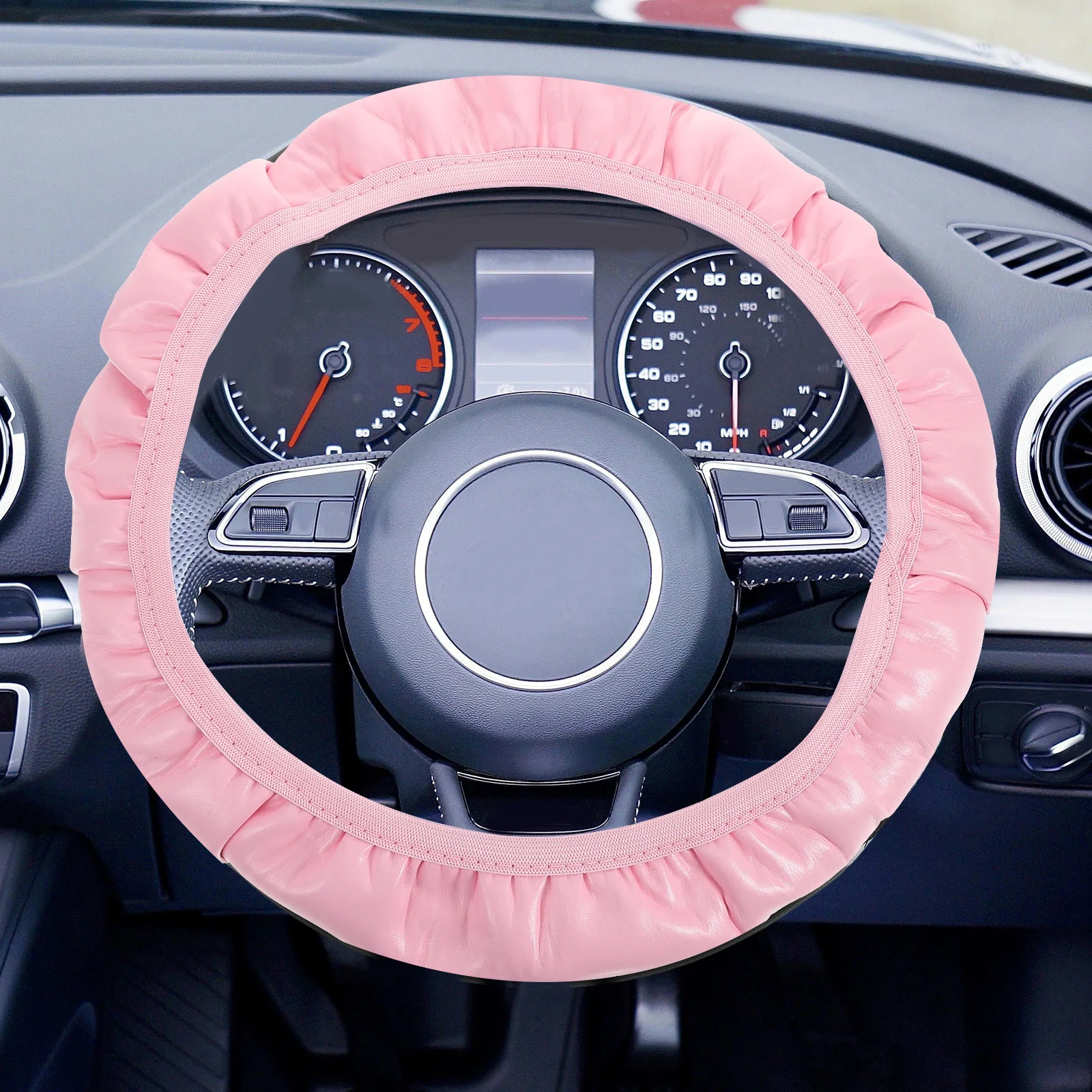 

1Set Car Steering Wheel Cover Set Ergonomic Design Essential Car Accessories for Interior Decoration Steering Wheel Cover
