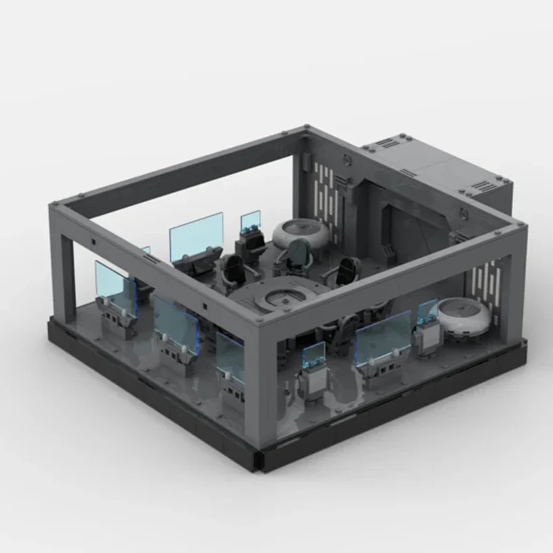 

Popular Movie Model MOC Building Bricks Modular Cabin For Command Room Modular Technology Gifts Holiday Assemble Children Toys