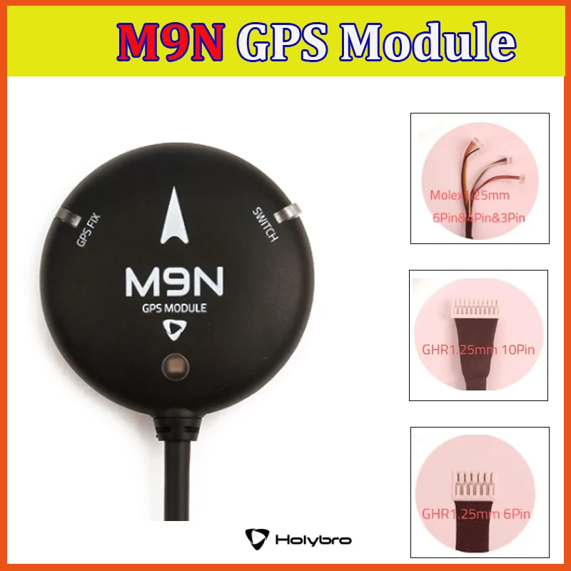 HOLYBRO M9N GPS Module with Compass Tri-colored LED Indicator Safety Switch for PIXHAWK PIX32 Fligh Controller DIY Parts