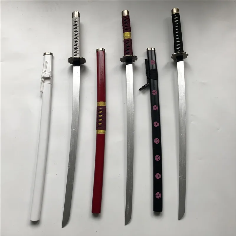 Anime Roronoa Zoro Cosplay Espada, Katana Espada armada, Faca Ninja, Samurai Prop Brinquedos para Adolescentes, Arma de Madeira