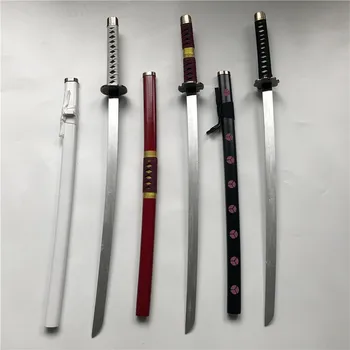코스프레 애니메이션 로로노아 조로 소드 무기, 무장 카타나 에스파다 나무 닌자 칼 사무라이 소품, 청소년용 장난감