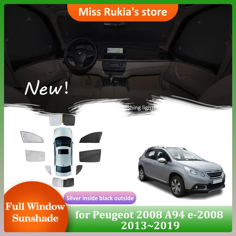

Автомобильные солнцезащитные очки для Peugeot 2008 A94 e-2008 2013 ~ 2019 2014, 2015 2016 2017 2018 солнцезащитный козырек на крышу, занавеска на лобовое стекло, Солнцезащитная крыша, аксессуары