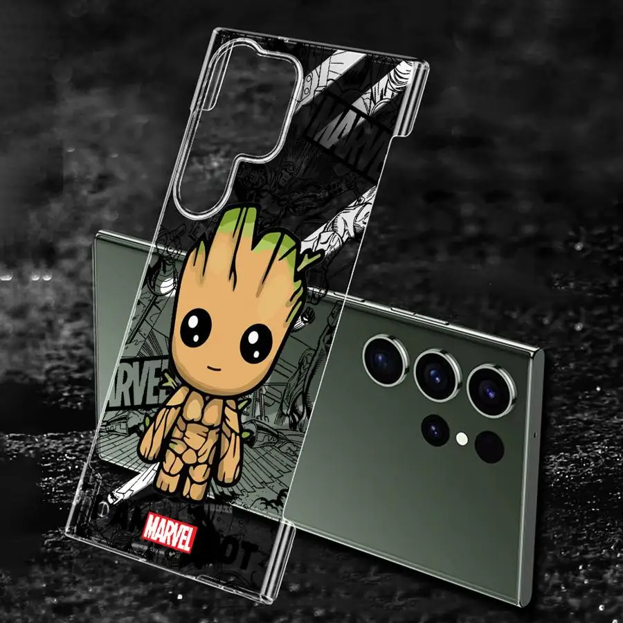 Marvel Deadpool Groot Phone Case for Galaxy S20 S21 S23 S24 FE S22 S23 S24 Plus S22 S23 S24 Ultra