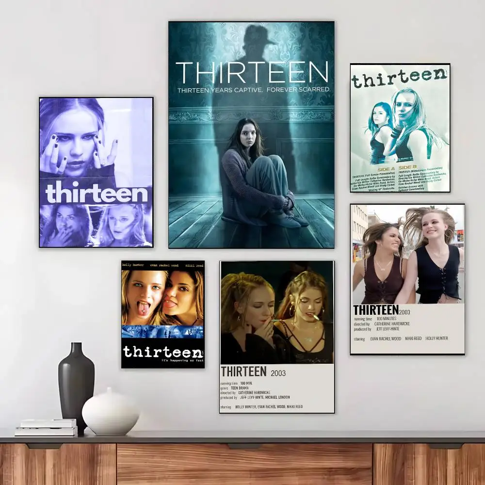 Thirteen Movie Teen Drama Poster Modern Aesthetic Wall Art Print Minimalist Bedroom Living Room Home Decor Gift