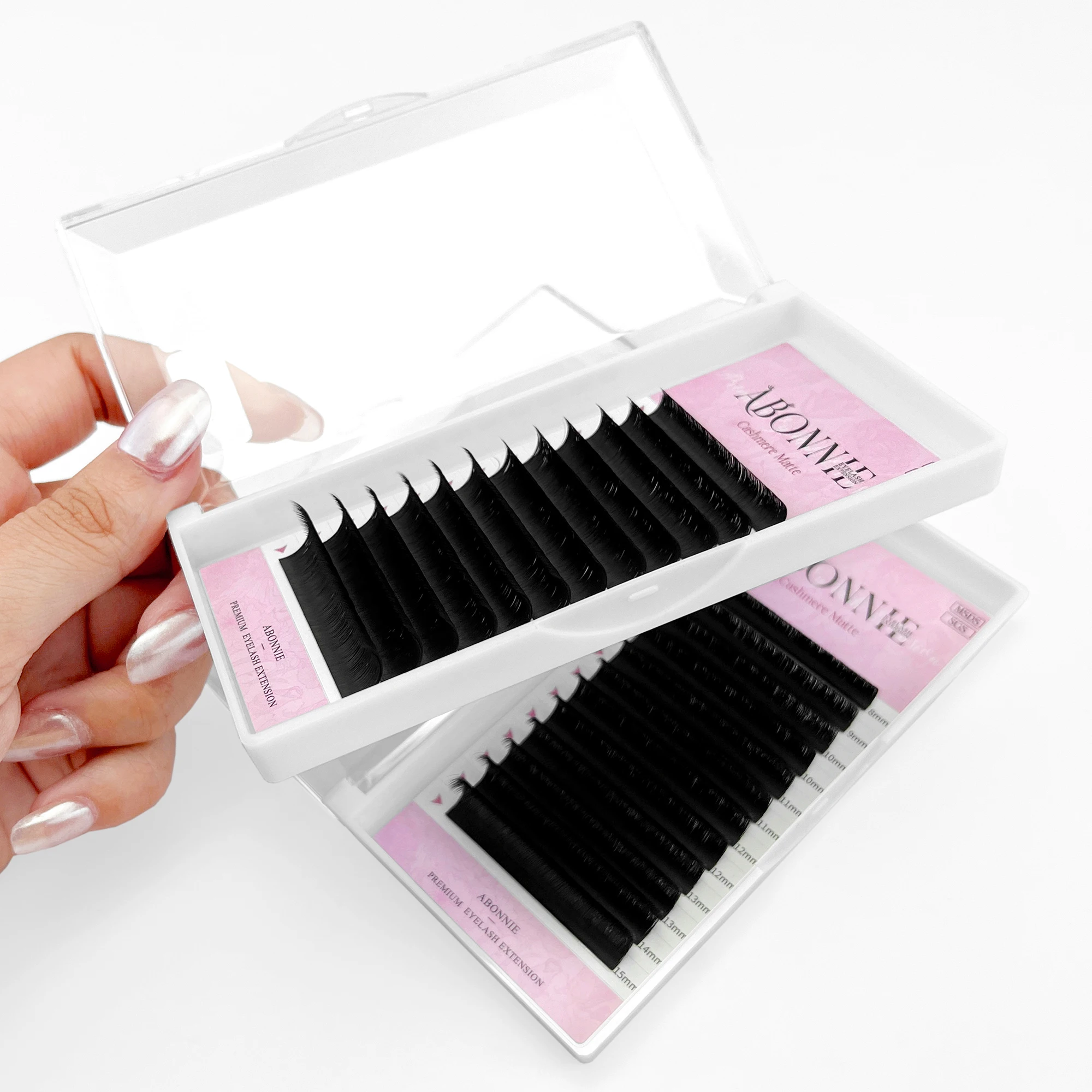 ABONNIE Camellia Easy Fan Lashes Cashmere Matte Fast Bloom Eyelash Extension Self-Making Fans Mega Volume Eyelash