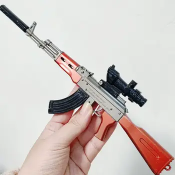 30公分合金AK47 M416手槍 24公分巴雷特步槍模型 PUBG絕地武士玩具槍 指尖陀螺 桌面擺飾 男生成人聖誕禮物 6 最佳銷售 狙擊氣槍 - №1