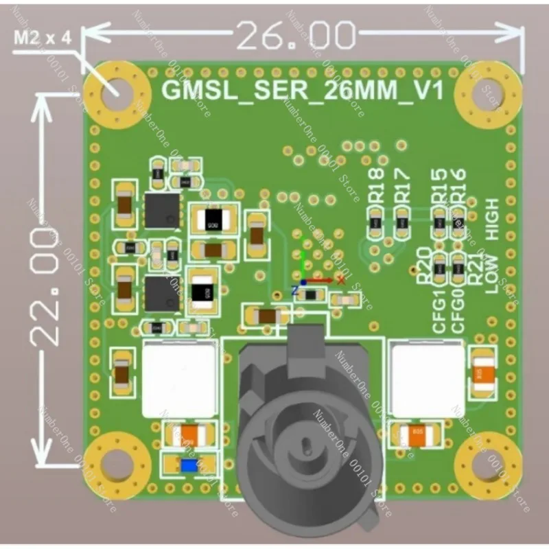 GMSL FPD-Link Adapter Board, MAX9295 9296 96717 Serializer Deserializer Module for Jetson Orin Nano Xavier NX