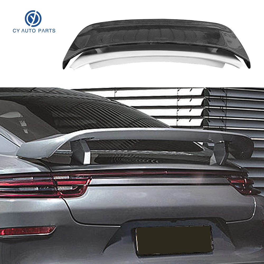 Techart Style Carbon Fiber Rear Spoiler Tail Wings For Porsche Paramera 971