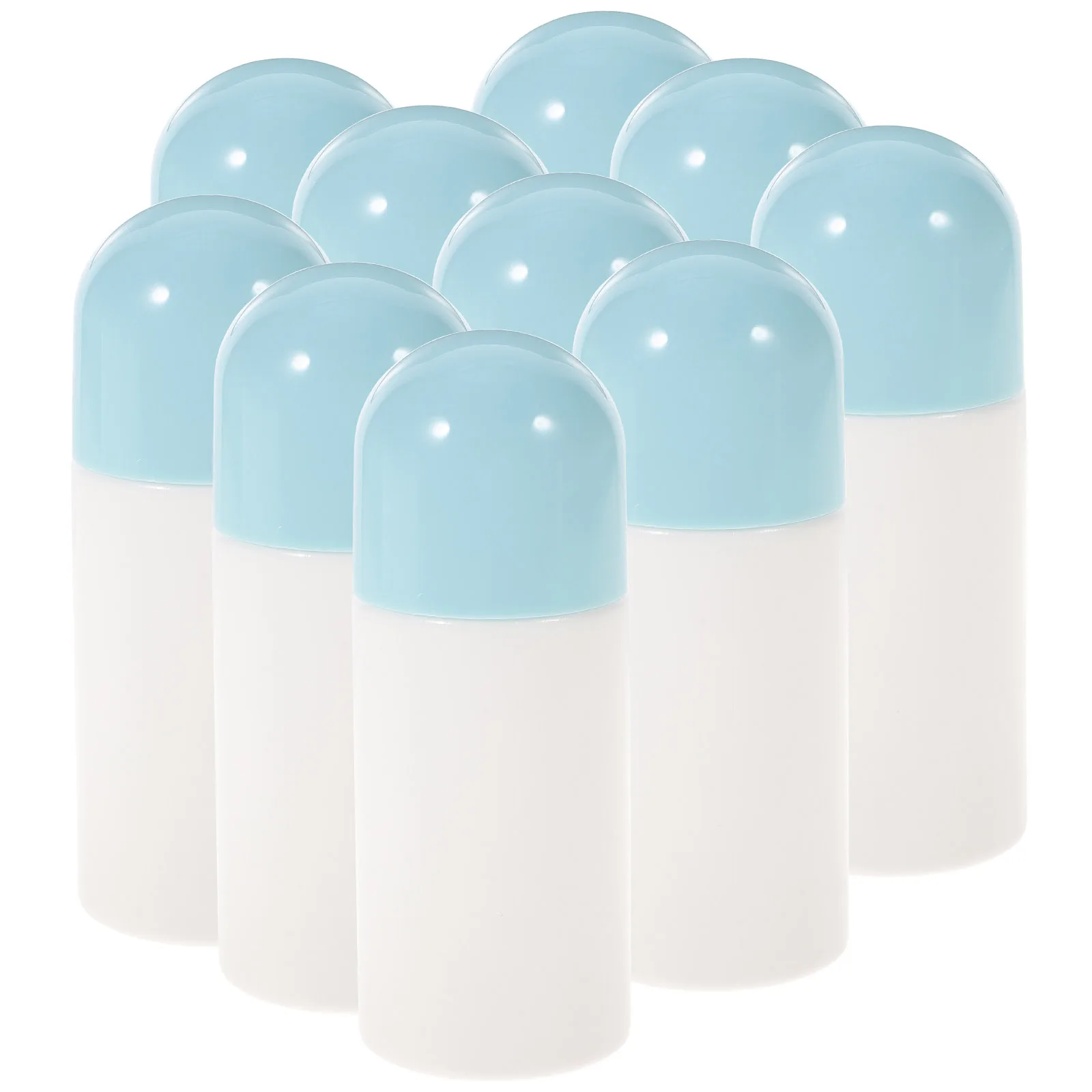 10Pcs Sponge Bottle Set Compact Lightweight Reusable for Cosmetics Medicine Daub Refillable Travel Sub Bottles Liquid Holder