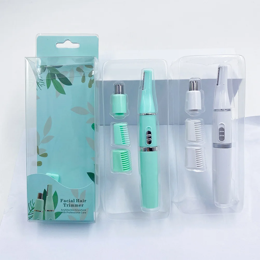 

1 Set Electric Eyebrow Trimmer R-Shaped Stainless Steel Blade Skin-Safe Multifunctional Body Hair Remover For Beard Hands Feet