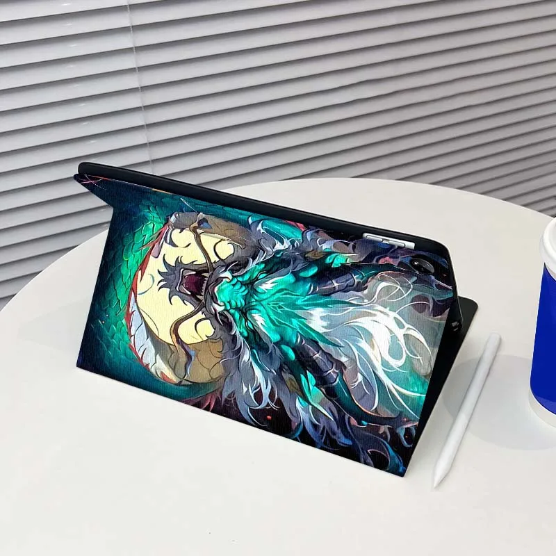حافظة تابلت بنمط التنين الإبداعي لهاتف Vivo IQOO Pad Air Pad3 IQOO Pad5 Pad2 Pad3 SE Pro 11.5 12.1 12.3 13 بوصة #2